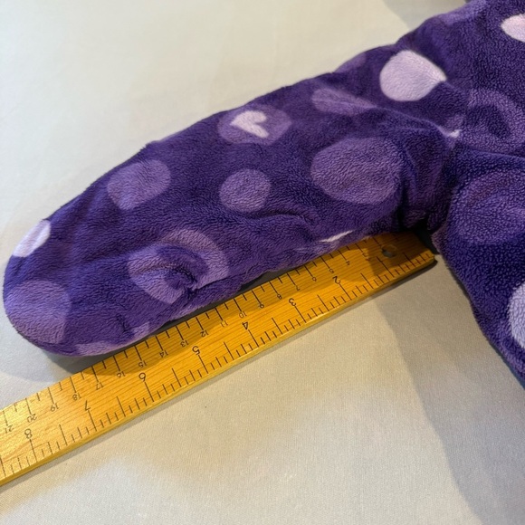 Disney Footie Baby Minnie Daisy Purple Polka Dot Hearts Bunting Bag Sz 6/12 Mo - Picture 12 of 15